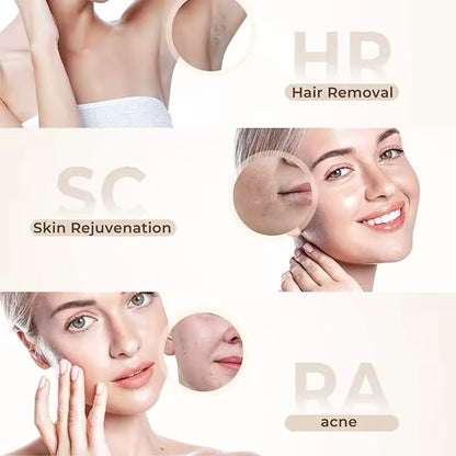 Épilateur IPL 3-en-1 – Épilation durable à domicile (visage & corps)