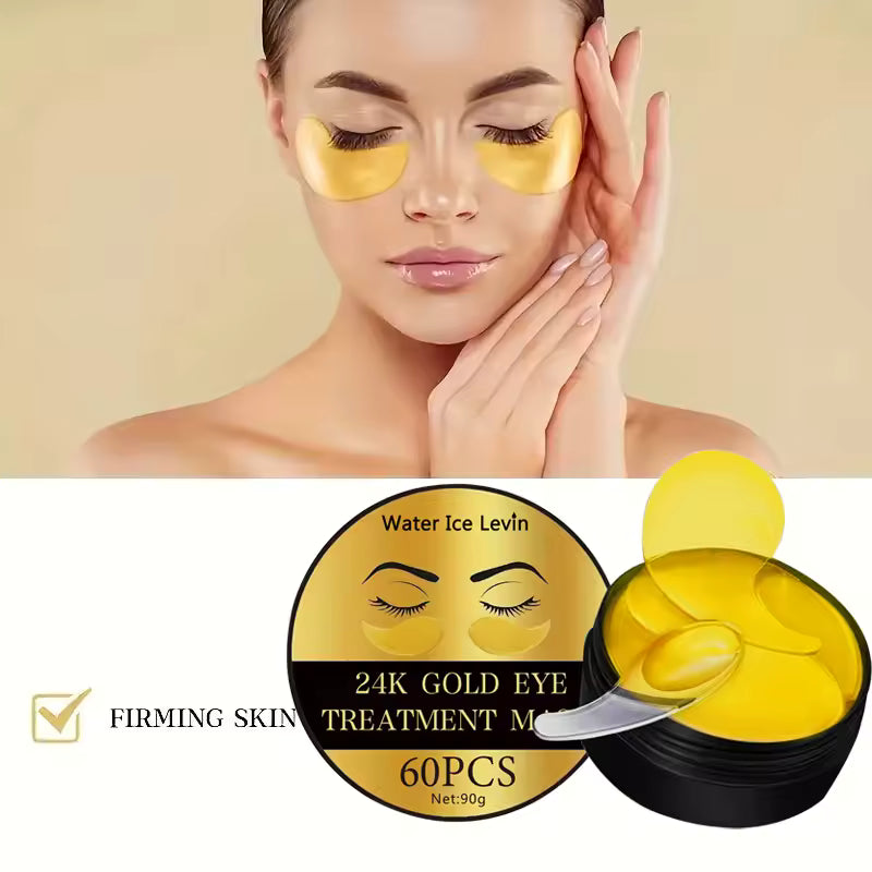 Patchs Dorés pour les Yeux – Éclat et Hydratation Intense