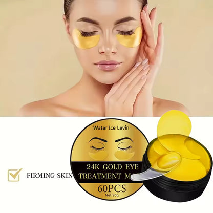 Patchs Dorés pour les Yeux – Éclat et Hydratation Intense
